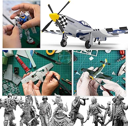 Pixiss Gundam Model Tool Kit - Essential Hobby Tools for Plastic Model Building, Miniature Crafting, and Gundam Model Kits - Complete Model Kit Tool Set