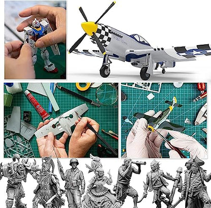 Pixiss Gundam Model Tool Kit - Essential Hobby Tools for Plastic Model Building, Miniature Crafting, and Gundam Model Kits - Complete Model Kit Tool Set