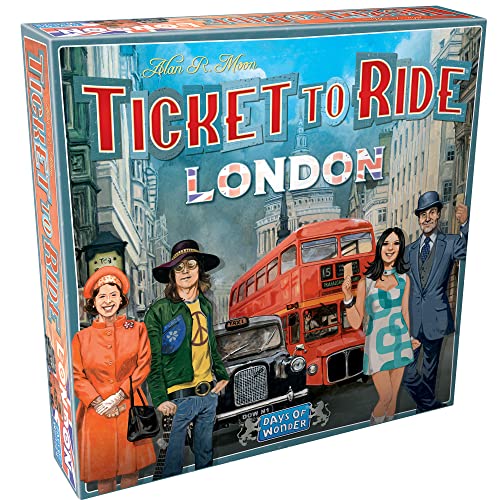 Asmodee Ticket to Ride London Board Game - Train Route-Building Strategy Game, Fun Family Game for Kids & Adults, Ages 8+, 2-4 Players, 10-15 Minute Playtime - style: London