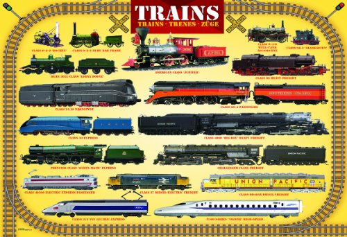 EuroGraphics Trains 100 Piece Puzzle (Small Box) Puzzle - size: 100 Piece Puzzle, style: EuroGraphics Trains 100 Piece Puzzle (Small Box) Puzzle