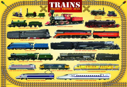 EuroGraphics Trains 100 Piece Puzzle (Small Box) Puzzle - size: 100 Piece Puzzle, style: EuroGraphics Trains 100 Piece Puzzle (Small Box) Puzzle