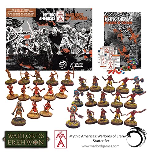 Warlord Mythic Americas Aztec & Nations Game - Role Playing Strategy Board Games for Adults, Table Top Mythic Americas Strategic Wargaming Kit - Tabletop Fantasy RPG with Terrain
