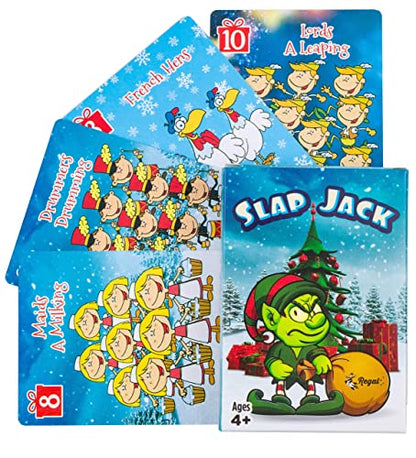 Regal Games Card Games for Kids - Go Fish, Crazy 8's, Old Maid, Slap Jack, Monster Memory Match, Snowball Fight - Holiday-Themed, Simple & Fun Classic Family Table Games - Games May Vary (6 Set) - color: Holiday 6 Pack