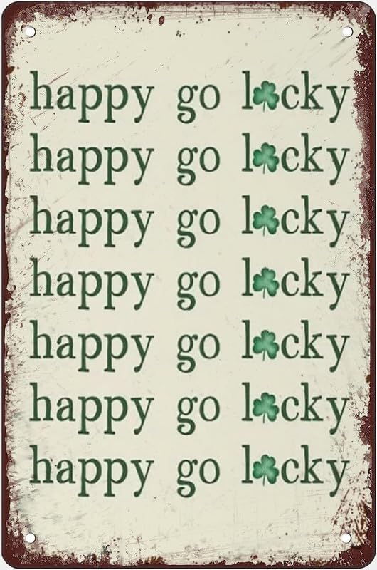 St Patrick's Day Lucky Irish It'll Be Grand Vintage Metal Art Easter Day Tin Sign Man Cave Bar Game Room Wall Decor 8x12 inch - color: sign10