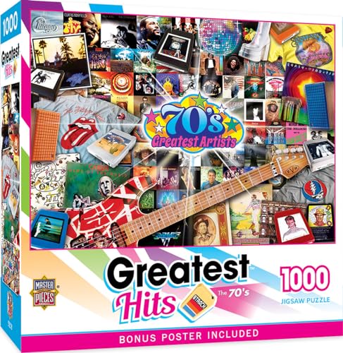 MasterPieces Greatest Hits - 70's 1000pc Puzzle - style: 70's Greatest Artists