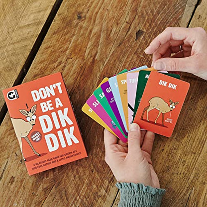 Ginger Fox: Don't Be A Dik Dik - Adult Party Card Game, Set Matching, for Silly Grown Ups Who Love Nature & A Little Naughtiness, Ages 16+, 3-6 Player - style: Don't Be…