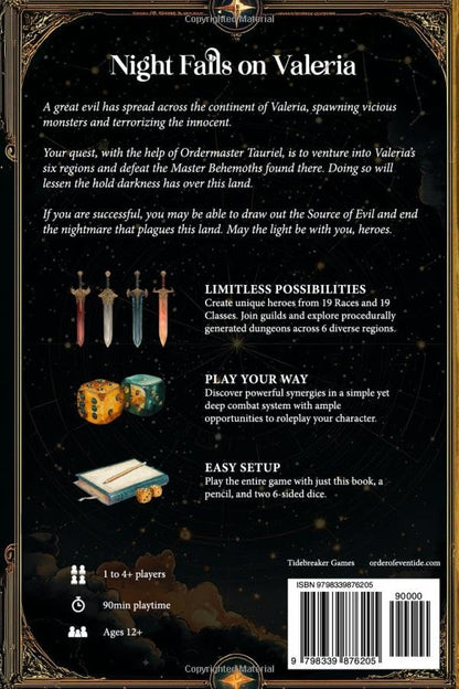 Order of Eventide: Pen-and-Paper RPG for 1-4 Players