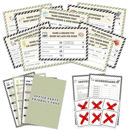 OICPYD Office Party Friendly Feud Game for Work Adults, Team Building Games for Coworkers, Team Building Favors -03