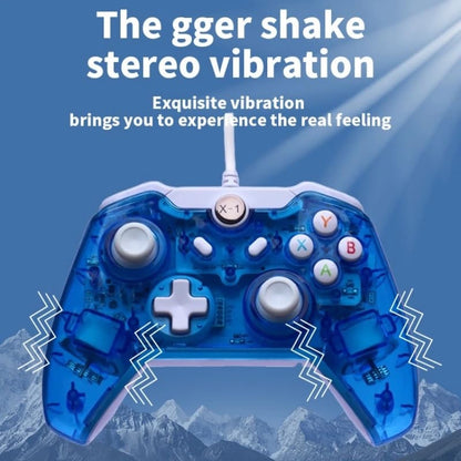 Seven Fairies Wired USB Game Controller for Windows PC, Android, Nintendo Switch & Steam Deck, Hall Effect Joysticks, Turbo, Dual Vibration, Plug and Play Gaming Gamepad with Ergonomic Design