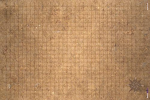 DND Battle Mat Ultimate 3 Pack Starter Set Accessory for RPG Role Playing Games 24" X 36" Ultradurable Non-Staining Dry/Wet Erase Premium Vinyl Battle Grid Terrain Pack 1
