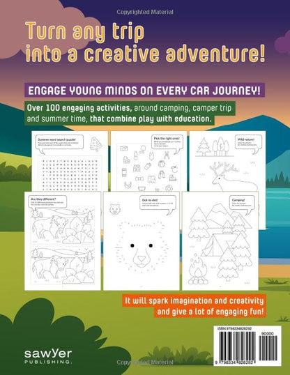 CAMPER ACTIVITY BOOK for Kids ages 6-8: Hours of Fun | Puzzles, Colouring Activities, Games for Boys & Girls | Travel, Camping, RV, Campsite | Enjoy ... Vacation | Perfect Gift (Best Summer Travel)