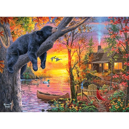 RoseArt - Abraham Hunter - Sleepy - 1000 Piece Jigsaw Puzzle for Adults - style: Sleepy