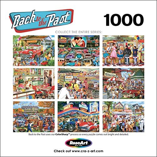 RoseArt - Back to The Past - Backyard BBQ - 1000 Piece Jigsaw Puzzle for Adults - style: Backyard BBQ