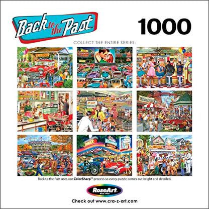 RoseArt - Back to The Past - Backyard BBQ - 1000 Piece Jigsaw Puzzle for Adults - style: Backyard BBQ