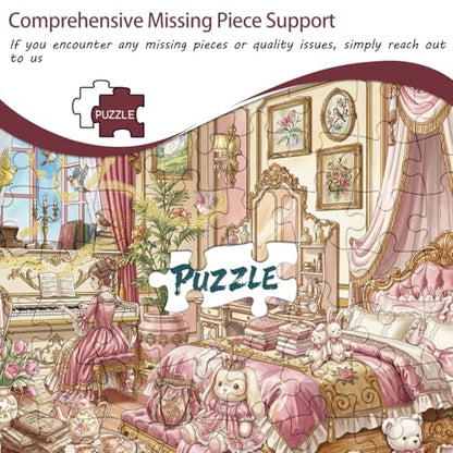HUADADA-*Bedroom*-Jigsaw Puzzles for Adults 1000 Pieces,Puzzles 1000 Pieces, Interlock Perfectly No Dust, Impossible Difficult Hard Fun 1000 Piece Jigsaw Puzzles for Adults-1:1 Poster - color: Bedroom