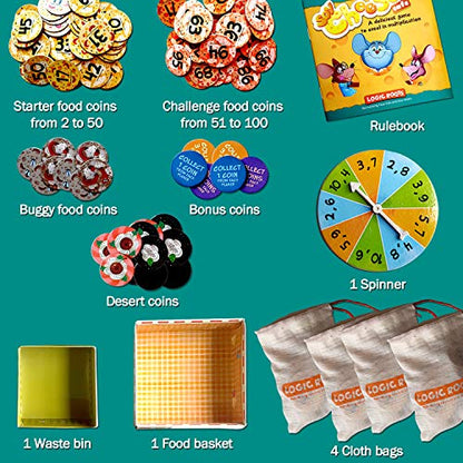Multiplication and Division Game - Fun Math Board Game, Easy Start STEM Toy, Educational Gift for Kids (Girls & Boys), Homeschoolers, Grade 1 and Up (Say Cheese Cafe) - style: Say Cheese