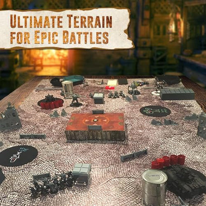 Melee Mats Wargaming Battle Mat, 48"x72" - Terrain for Warhammer 40K, Dungeons and Dragons, Tabletop RPG, Miniatures & Strategy Games - Durable Vinyl Map - color: Dark Moss, size: 48"x72