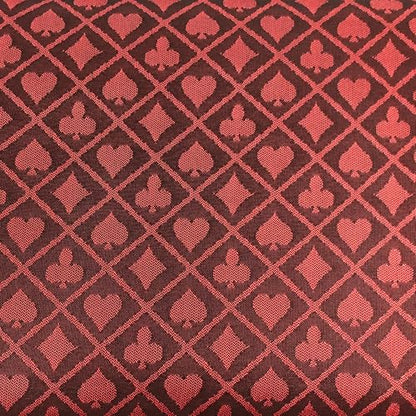Speed Cloth Poker Table Fabric - 108X60 Inch Section of Suited Casino Card Game Table Felt Top Cover - Red - color: Two-tone Red