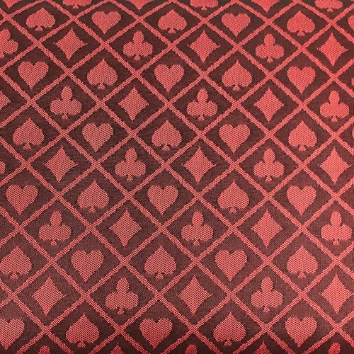 Speed Cloth Poker Table Fabric - 108X60 Inch Section of Suited Casino Card Game Table Felt Top Cover - Red - color: Two-tone Red