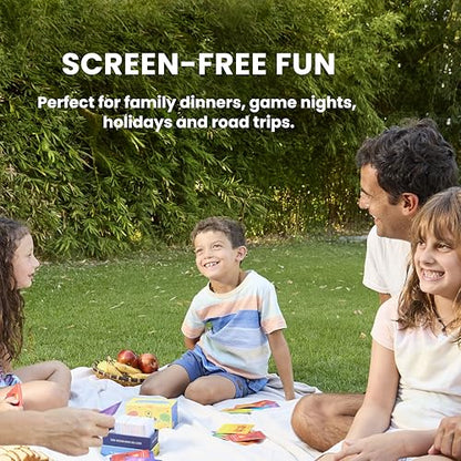 True Talk Family Edition Conversation Starter Card Game, 200 Conversation Cards for Kids and Families, Screen Free Family Game for Dinner, Game Night, Road Trips and Holidays