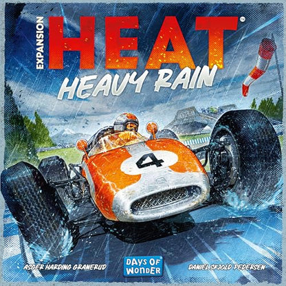Asmodee Heat: Heavy Rain Board Game Expansion - New Japan & Mexico Tracks, Intense Car Racing Strategy Game, Fun Family Game for Kids & Adults, Ages 10+, 1-7 Players, 60 Min Playtime
