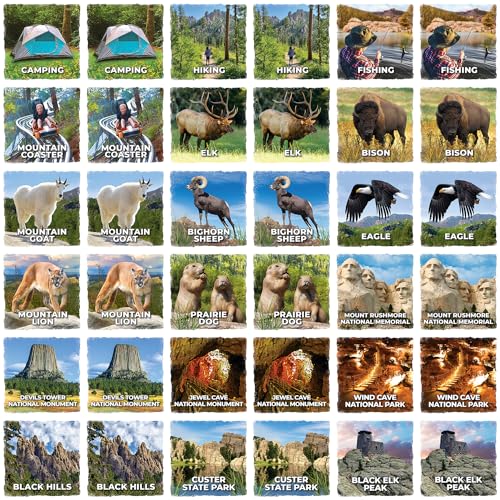 Masterpieces Jr Ranger - Black Hills Matching Game - style: Black Hills