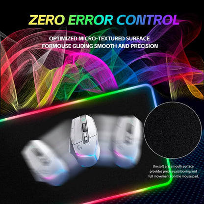 RGB Gaming Mouse Pad,13 Colors Led Light RGB PC Large Gaming Desk Mat, Non-Slip Rubber Based with Waterproof Coating Big Mouse Pad 31.5X11.8 in