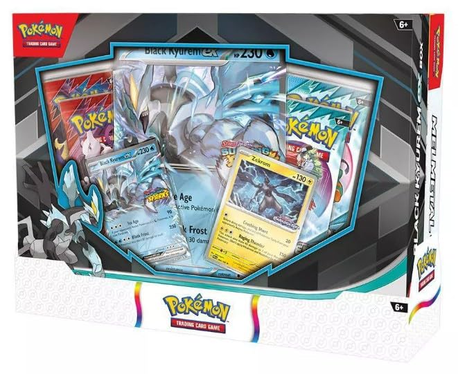 Pokemon TCG Trading Card Game Boxes Black Kyurem ex and Melmetal ex Box 2 Boxes, 4 Packs per Box and 2 Promo Cards with one Oversized Card