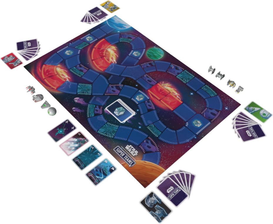 Star Wars Super Teams Board Game - Fast-Paced Strategy Race Through The Galaxy, Fun for Families, Kids & Adults, Ages 7+, 2-4 Players, 30 Minute Playtime, Made by Zygomatic