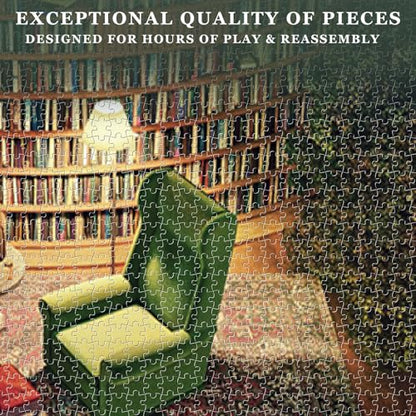 Jigsaw Puzzles for Adults, 1000 Pieces and up, Bookshelf Canal Puzzle, Books Library Challenging Funny Puzzles for Friends Family Activity Game Nights Gifts - color: Bookshelf Canal