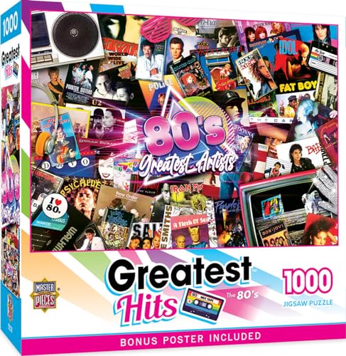 MasterPieces Greatest Hits - 80's 1000pc Puzzle - style: 80's Greatest Artists