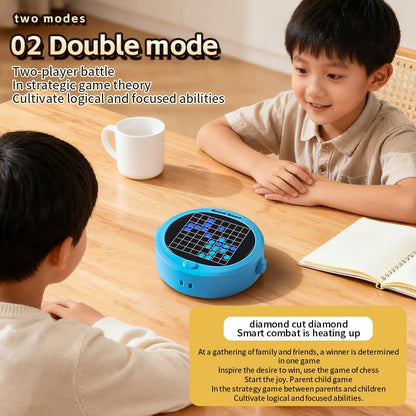 Electronic Chess Game, 5-in-1 Handheld Electric Puzzle Game, Electronic Board Games for Educational and Memory Growth, Portable Travel Games for Car Ride