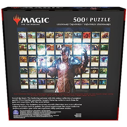 Magic The Gathering, Legendary Creatures 500 Piece Puzzle MTG Puzzles for Adults Jigsaw Puzzles 500 Pieces 500 Piece Puzzles for Adults & Kids 12+ - color: Legendary Creatures 500pc Puzzle