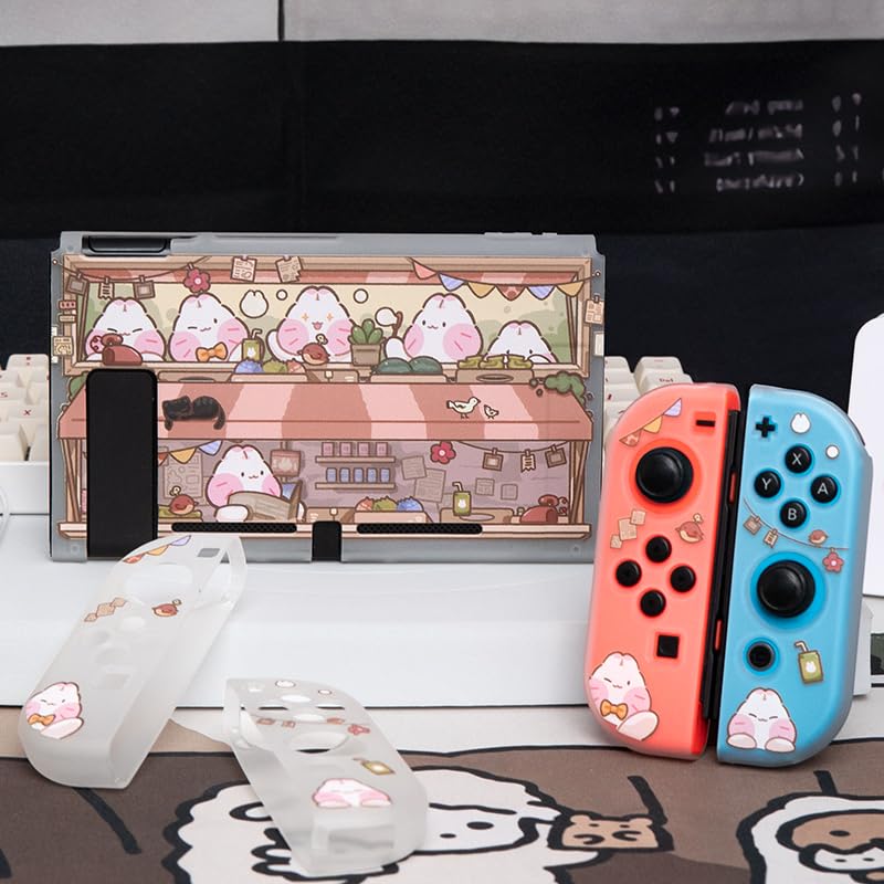 Bunny Grocery Switch Protective Case Cover Skin, Soft TPU Cover Case Compatible with Switch - size: For Switch 2017