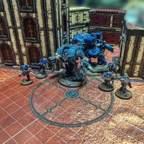 Jucoci Battlezone Creation Kit 9PCS Tabletop Terrain Wargame Terrains Set Compatible with WH40K(White) - color: White, size: 9 PCS Set