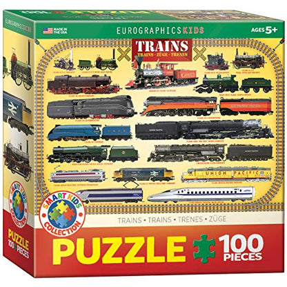 Trains 100 Piece Jigsaw Puzzle - size: 100 Piece Puzzle, style: Brain teaser