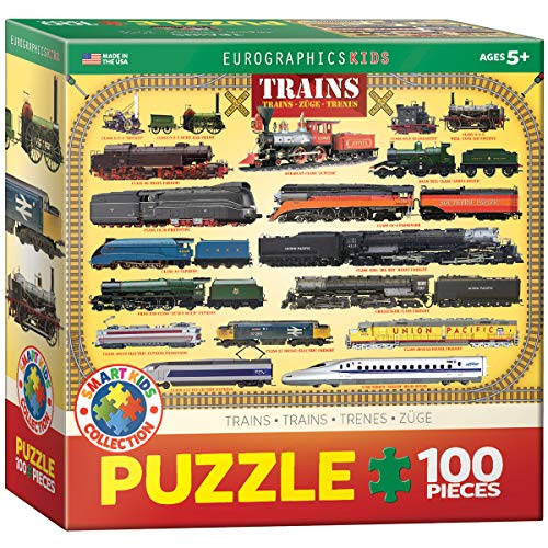 Trains 100 Piece Jigsaw Puzzle - size: 100 Piece Puzzle, style: Brain teaser