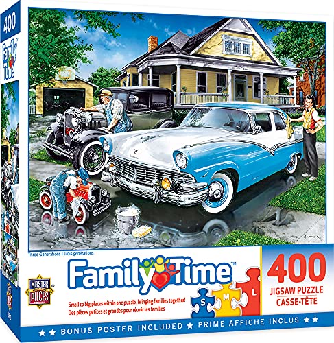 MasterPieces 400 Piece Jigsaw Puzzle for Adults, Family, Or Youth - Three Generations - 18"x24" - style: Three Generations