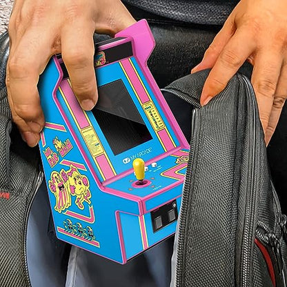 My Arcade Ms. Pac-Man Micro Player Pro: Classic Arcades, 2.75 Inch Screen, Retro Gaming, Games for Kids and Adults - style: Ms Pac Man