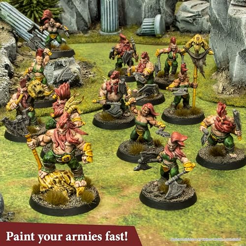 The Army Painter, Speedpaint Starter Set 2.0, 10 x 18 ml | Colori acrilici per modellismo e 1 pennello base gratuito, per Warhammer 40k e Dungeons and Dragons