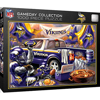 MasterPieces - 1000 Piece Jigsaw Puzzle, NFL Minnesota Vikings, Fun for Adults and Family, Non-Glare Finish, 19.25"x26.75" - style: Minnesota Vikings