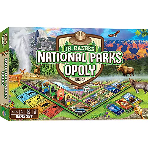 MasterPieces National Parks Opoly Jr. 보드 게임, 높이 34.3cm(13.5인치) - style: 국립 공원