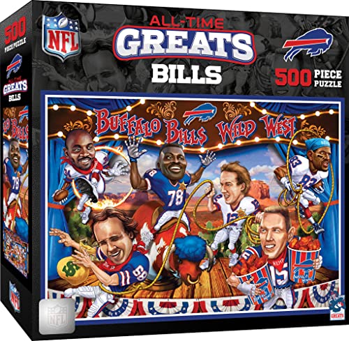 MasterPieces 500 Piece Sports Jigsaw Puzzle for Adults - NFL Buffalo Bills All-Time Greats - 15x21 - style: Buffalo Bills