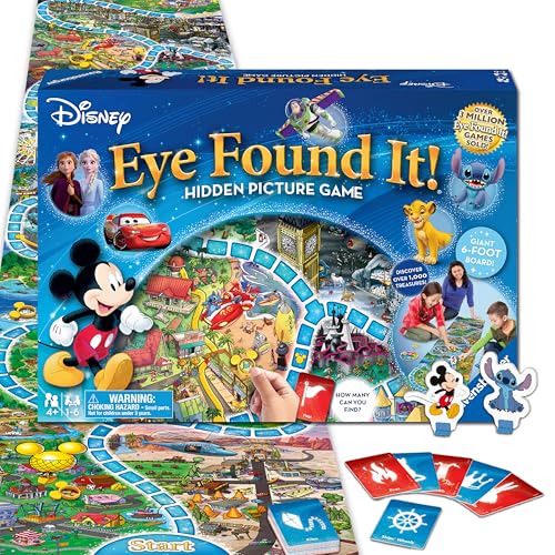 Ravensburger Disney Eye Found It - Hidden Picture Search Board Game - Learning Fun with Disney Favorites - Ages 4+ MESH Accredited