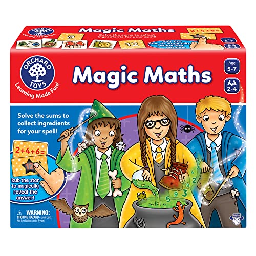 Orchard Toys Moose Games Magic Maths Game. an exciting and spellbinding Math Game. for Ages 5-7 and for 2-4 Players - style: Magic Maths