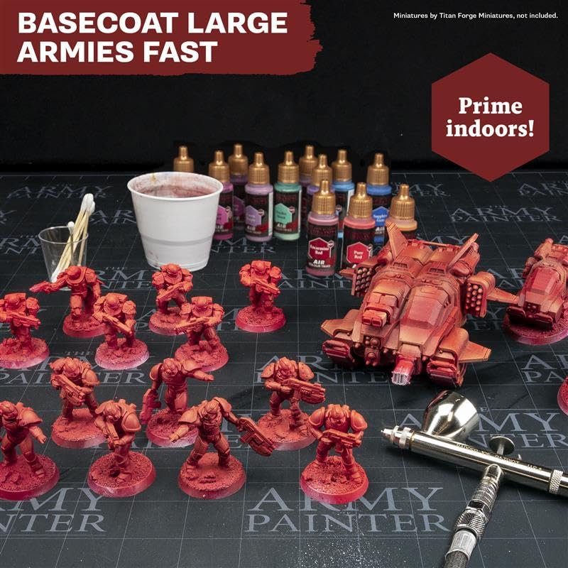 The Army Painter, Airbrush Primary Bundle Blue, 2 Colour Air Triads with 6 x 18 ml Pre-thinned Acrylic Airbrush Paints - Air Brush Miniature Paint for D&D & Warhammer Miniatures | Pre-thinned Acrylic spray gun paints - Paint sprayer paint for D&D & Warham