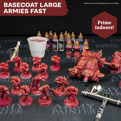 The Army Painter, Airbrush Primary Bundle Blue, 2 Colour Air Triads with 6 x 18 ml Pre-thinned Acrylic Airbrush Paints - Air Brush Miniature Paint for D&D & Warhammer Miniatures | Pre-thinned Acrylic spray gun paints - Paint sprayer paint for D&D & Warham