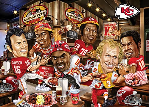 MasterPieces 500 Piece Sports Jigsaw Puzzle for Adults - NFL Kansas City Chiefs All-Time Greats - 15x21 - style: Kansas City Chiefs
