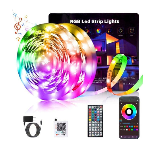 Ledagic Led Lights for Bedroom 120 ft (2 Rolls), 720Leds Super Bright RGB Led Strip Lights with 60 Keys Remote and App Control, Music Sync Color Changing Lights for Room, Party, Home Decor - size: 120ft