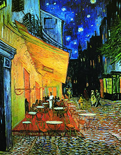EuroGraphics Cafe at Night by Vincent Van Gogh Mini Puzzle (100-Piece) - size: 100 Piece Puzzle, style: EuroGraphics Cafe at Night by Vincent Van Gogh Mini Puzzle (100-Piece)